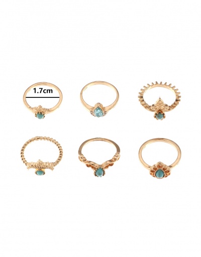 Replica Personality Alloy Material Geometric Rings Set  #795126 $9.44 USD for Wholesale