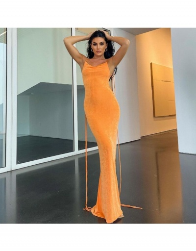 Replica New Fashion Sleeveless Solid Slip Maxi Dresses Sleeveless Square Neck #795142 $20.75 USD for Wholesale