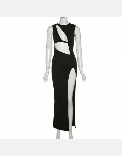 Replica Night Club Hollow Out Sleeveless Maxi Dress Sleeveless Crew Neck #795153 $16.75 USD for Wholesale