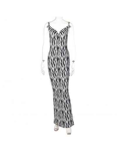 Replica New Fashion Sleeveless Maxi Dresses Sleeveless V Neck #795186 $23.52 USD for Wholesale