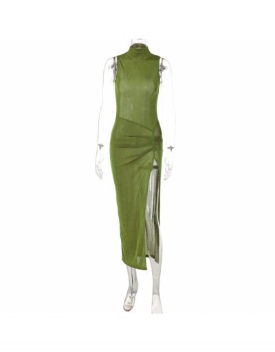 Replica Sexy Split Sleeveless Maxi Dress Sleeveless Cowl Neck #795202 $20.41 USD for Wholesale