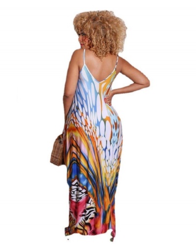 Replica Women Sexy Backless Slip Maxi Dresses Sleeveless V Neck #795224 $27.30 USD for Wholesale