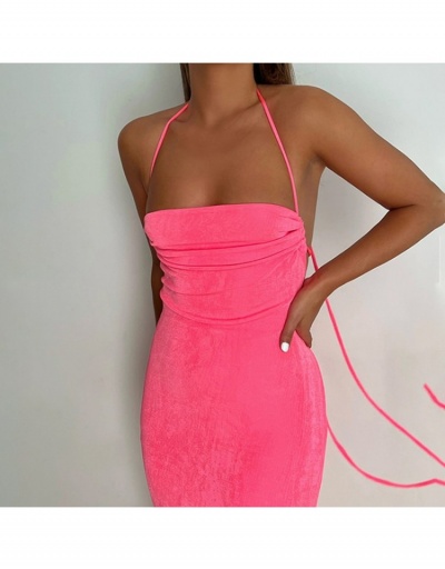 Replica Women Sexy Halter Sleeveless Maxi Dresses Sleeveless Square Neck #795227 $23.11 USD for Wholesale