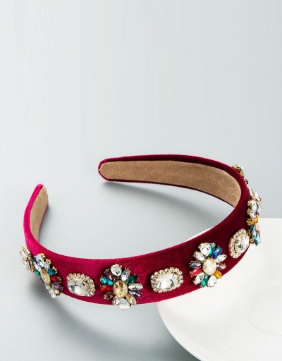 Replica Retro Style Flower Flannel Hair Hoop #795238 $16.94 USD for Wholesale