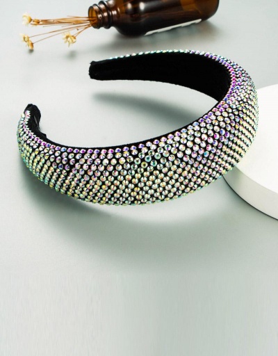 Replica Vintage Colorful Rhinestone Sponge Hair Hoop #795240 $11.48 USD for Wholesale