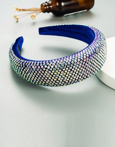 Replica Vintage Colorful Rhinestone Sponge Hair Hoop #795240 $11.48 USD for Wholesale