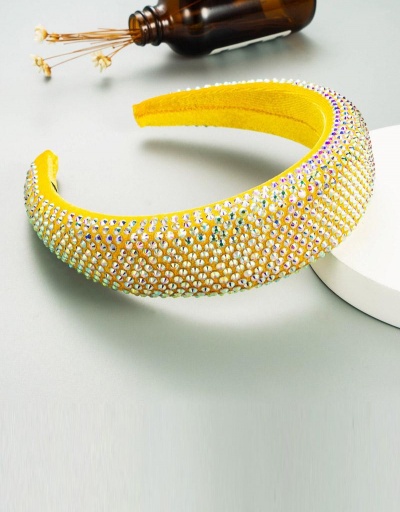 Replica Vintage Colorful Rhinestone Sponge Hair Hoop #795240 $11.48 USD for Wholesale