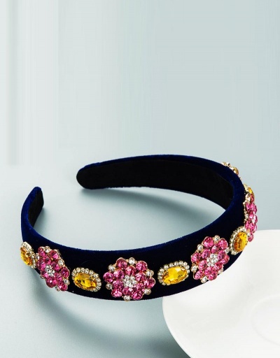 Replica Royal Court Rhinestone Round Flannel Hair Hoop #795241 $15.00 USD for Wholesale