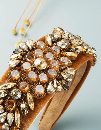 Replica Bonzer Shinny Rhinestone Vintage Hair Hoop #795242 $19.38 USD for Wholesale