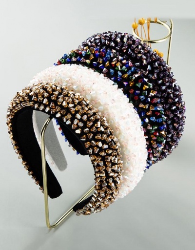 Baroque Style Individual Sponge Hair Hoop #795248 $23.92 USD, Wholesale Fashion Hair Accessories