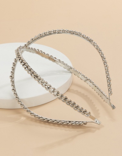 Replica Individual Solid Cross Street Hollow Out Hair Hoop #795263 $8.45 USD for Wholesale