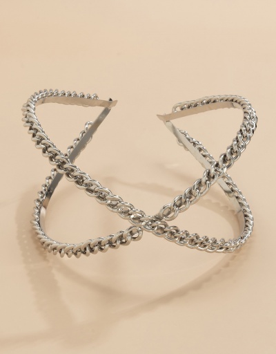 Replica Individual Solid Cross Street Hollow Out Hair Hoop #795263 $8.45 USD for Wholesale