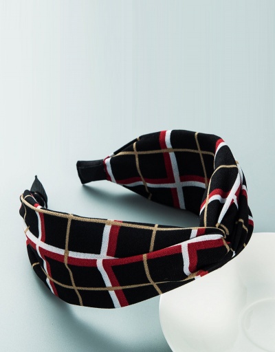 Replica Particular Plaid Tie Broadside Hair Hoop #795269 $7.21 USD for Wholesale