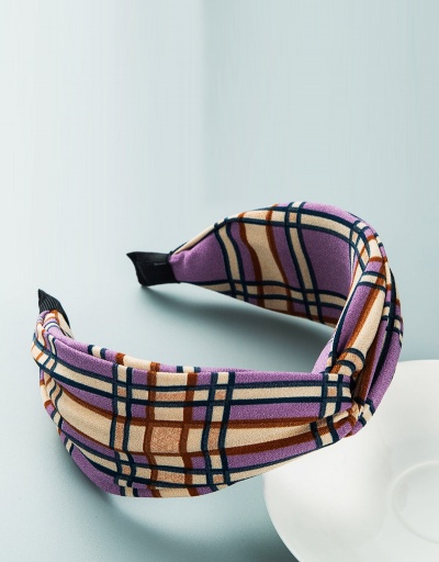 Replica Particular Plaid Tie Broadside Hair Hoop #795269 $7.21 USD for Wholesale