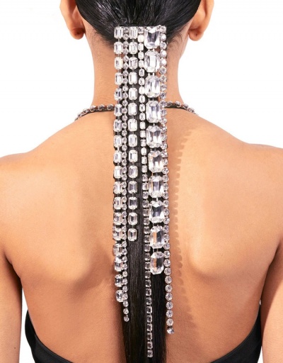 Characteristic Shinny Rhinestone Irregular Fringe Hair Chain #795281 $13.52 USD, Wholesale Fashion Hair Accessories