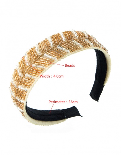 Replica Characteristic Handmade Beaded Pretty Hair Hoop #795282 $11.48 USD for Wholesale