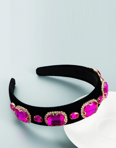 Replica Royal Court Euro Geometry Rhinestone Hair Hoop #795284 $13.47 USD for Wholesale