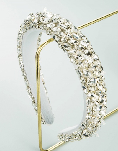 Replica Retro Style Baroque Shinny Rhinestone Hair Hoop #795286 $26.89 USD for Wholesale