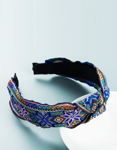 Replica National Style Print Knot Cloth Hair Hoop #795300 $6.53 USD for Wholesale