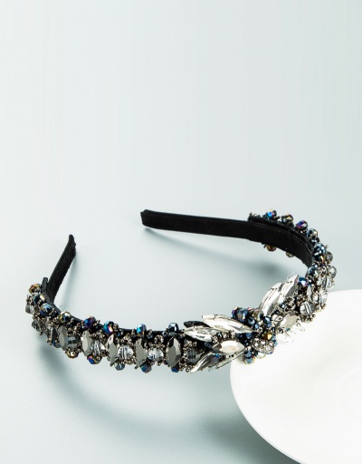 Replica Exaggerated Vintage Rhinestone Hair Hoop Women #795305 $24.00 USD for Wholesale