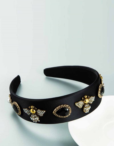 Replica Baroque Style Bee Geometry Rhinestone Hair Hoop #795308 $14.58 USD for Wholesale