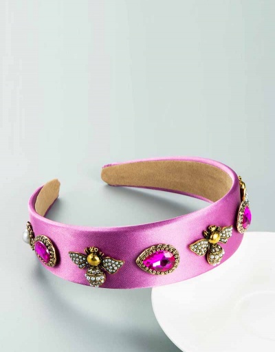 Replica Baroque Style Bee Geometry Rhinestone Hair Hoop #795308 $14.58 USD for Wholesale