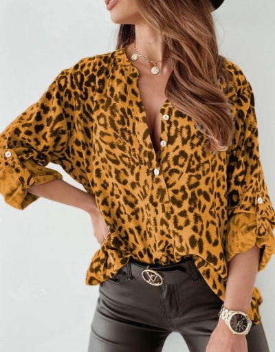 Replica Fashion Casual Simple Long Sleeve Shirts Blouses Long Sleeve Turndown Collar #795378 $19.09 USD for Wholesale