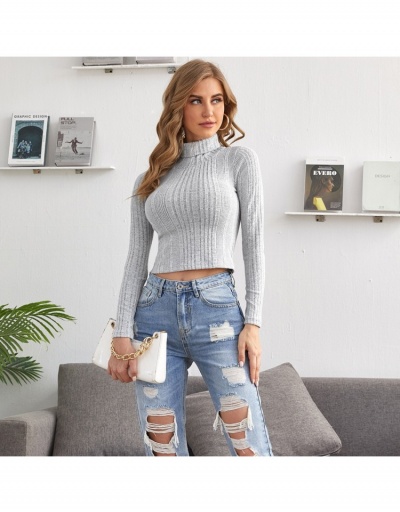 Replica  Women's Pure Color Long Sleeve Knitted Sweater Long Sleeve Crew Neck #795424 $14.56 USD for Wholesale