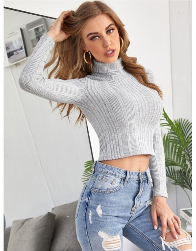 Replica  Women's Pure Color Long Sleeve Knitted Sweater Long Sleeve Crew Neck #795424 $14.56 USD for Wholesale