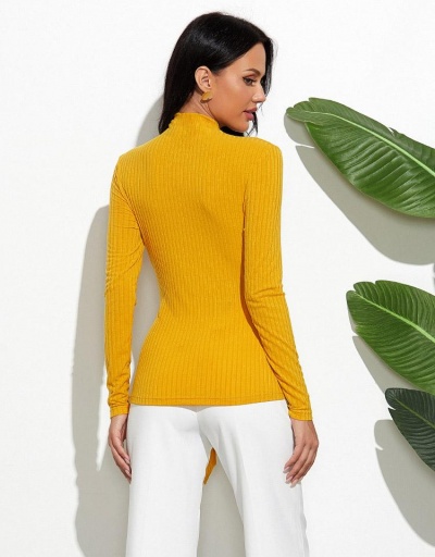 Replica High Neck Solid Pullover Basic Sweater For Women Long Sleeve Turtle/High Neck #795460 $21.97 USD for Wholesale