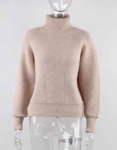 Replica Loose Solid Long Sleeve Turtleneck Sweater Long Sleeve Turtle/High Neck #795472 $30.35 USD for Wholesale