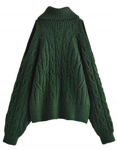 Replica Sexy Cold Shoulder Turtle Neck Design Sweater Long Sleeve Turtle/High Neck #795499 $45.50 USD for Wholesale