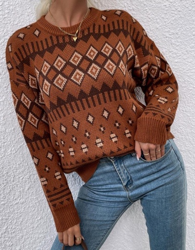 Replica Vintage Grunge Style Autumn Knitted Sweater Long Sleeve Crew Neck #795502 $33.35 USD for Wholesale