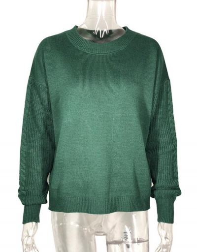 Replica Crew Neck Solid Long Sleeve Pullover Sweater Long Sleeve Crew Neck #795505 $31.46 USD for Wholesale