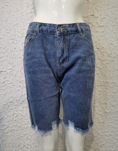 Replica New Fashion Denim Short Jeans For Women #795518 $24.89 USD for Wholesale