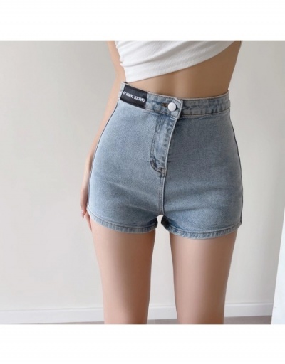 Replica  Summer Versatile Pure Color Denim Shorts For Women #795522 $35.49 USD for Wholesale