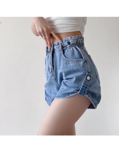 Replica  Summer Fashion Pure Color Denim Shorts For Women #795523 $38.61 USD for Wholesale