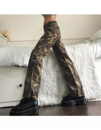 Replica  Retro Street Camouflage Long Jeans For Women #795524 $29.75 USD for Wholesale