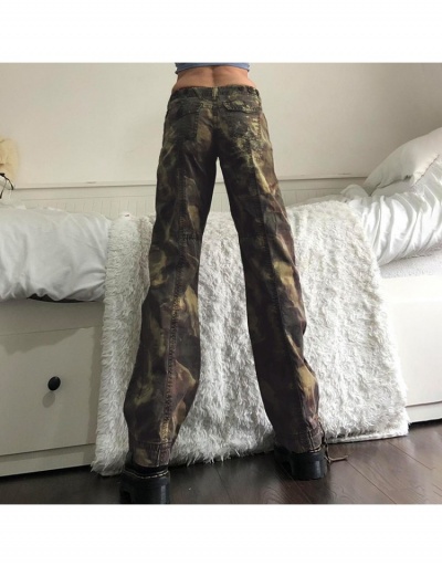 Replica  Retro Street Camouflage Long Jeans For Women #795524 $29.75 USD for Wholesale