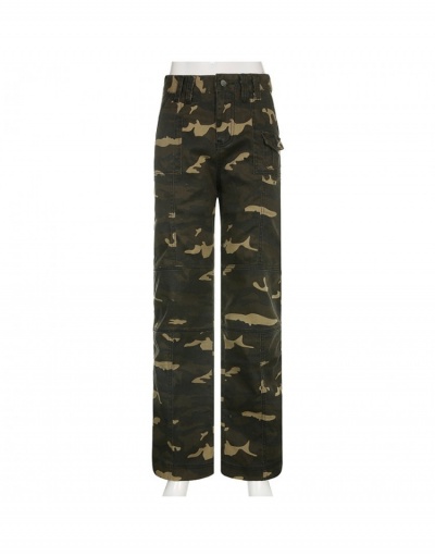 Replica  Retro Street Camouflage Long Jeans For Women #795524 $29.75 USD for Wholesale