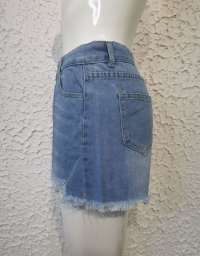 Replica Casual Fashion Hollow Out Tassel Design Short Denim Pants  #795526 $20.83 USD for Wholesale