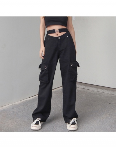  Fashion Casual Metal Button Pocket Work Straight-leg Pants #795527 $29.80 USD, Wholesale Fashion Jeans