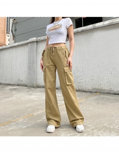 Replica Street Style Pockets Drawstring Loose Dnim Long Pants  #795528 $28.65 USD for Wholesale