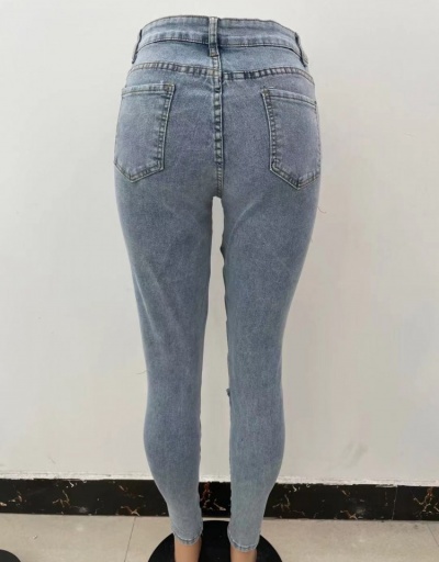 Replica Street Hollow Out  Pencil Denim Jean Pants #795537 $32.76 USD for Wholesale