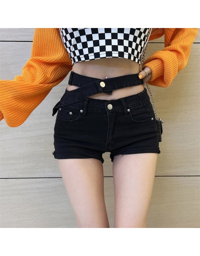 Fashion Street Pure Color Hollowed Out Denim Pants #795566 $18.59 USD, Wholesale Fashion Jeans