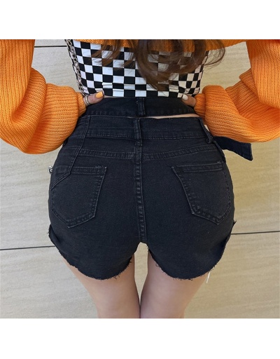 Replica Fashion Street Pure Color Hollowed Out Denim Pants #795566 $18.59 USD for Wholesale