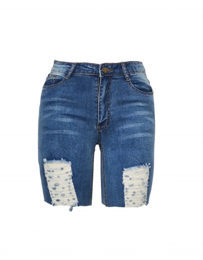 Replica Fashion Ripped Denim Short Jeans For Women #795569 $19.27 USD for Wholesale