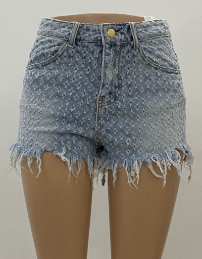 Replica Stylish Ripped Denim Shorts For Women #795579 $22.52 USD for Wholesale