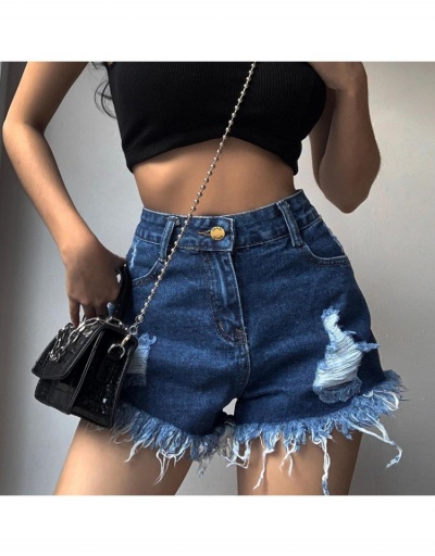  Summer New Fashion Navy Blue Denim Shorts #795585 $18.54 USD, Wholesale Fashion Jeans