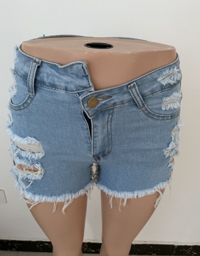 Replica  New Fashion Ripped Denim Shorts For Women #795590 $21.63 USD for Wholesale